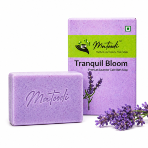 Tranquil Bloom lavender soap display